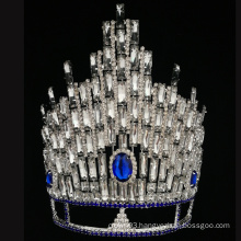 Big Clear Rectangular Stones Birthday Crown